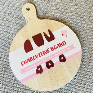 Target Bullseye Charcuterie Cheese Board with Heart Spreaders-Valentine Wedding